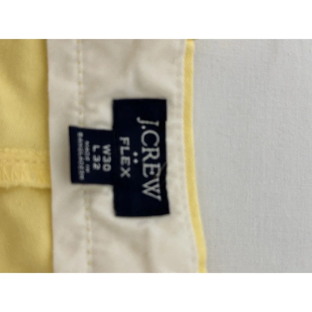 J. Crew Yellow Flex Slim Pants Mens‎ 32 X 30 Preppy Casual